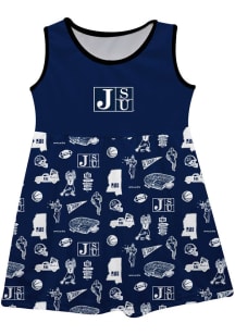 Vive La Fete Jackson State Tigers Girls Blue Impressions Short Sleeve Dress