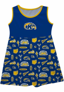 Vive La Fete Kent State Golden Flashes Girls Blue Impressions Short Sleeve Dress