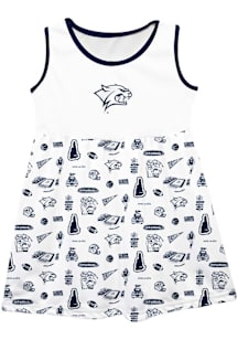 Vive La Fete New Hampshire Wildcats Girls White Impressions Short Sleeve Dress