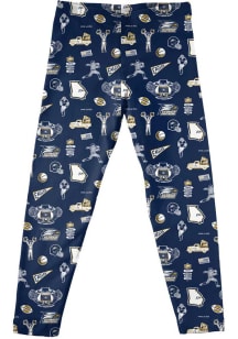 Vive La Fete Georgia Southern Eagles Infant Girls Navy Blue Impressions Bottoms Leggings