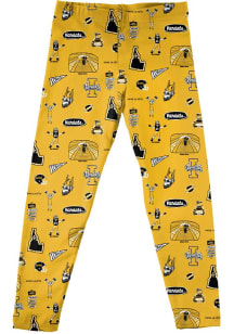 Vive La Fete Idaho Vandals Infant Girls Yellow Impressions Bottoms Leggings