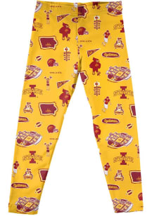 Vive La Fete Iowa State Cyclones Infant Girls Gold Impressions Bottoms Leggings