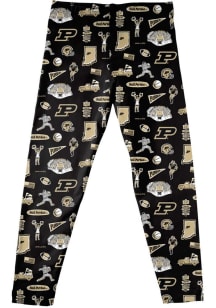 Infant Girls Purdue Boilermakers Black Vive La Fete Impressions Bottoms Leggings