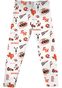Vive La Fete Sam Houston State Bearkats Infant Girls White Impressions Bottoms Leggings