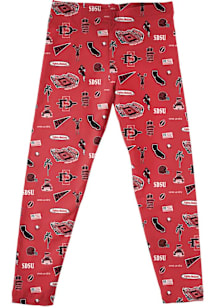 Vive La Fete San Diego State Aztecs Infant Girls Red Impressions Bottoms Leggings