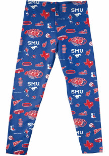 Vive La Fete SMU Mustangs Infant Girls Blue Impressions Bottoms Leggings