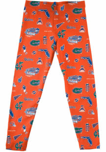 Vive La Fete Florida Gators Infant Girls Orange Impressions Bottoms Leggings