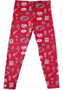 Vive La Fete New Mexico Lobos Infant Girls Red Impressions Bottoms Leggings