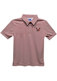 Vive La Fete Eastern Washington Eagles Toddler Red Pencil Stripe Short Sleeve Polo Shirt