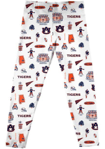 Vive La Fete Auburn Tigers Toddler White Impressions Bottoms Leggings