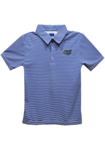 Vive La Fete Florida Gators Toddler Blue Pencil Stripe Short Sleeve Polo Shirt