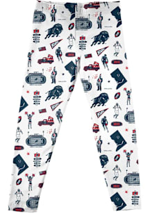 Vive La Fete Howard Bison Toddler White Impressions Bottoms Leggings