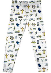 Vive La Fete Marquette Golden Eagles Toddler White Impressions Bottoms Leggings