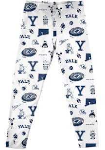 Vive La Fete Yale Bulldogs Toddler White Impressions Bottoms Leggings