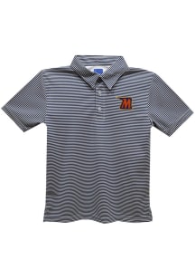 Vive La Fete Morgan State Bears Toddler Navy Blue Pencil Stripe Short Sleeve Polo Shirt