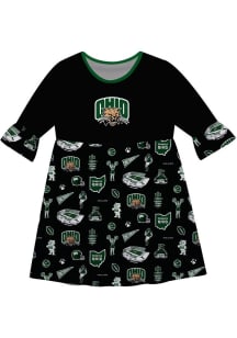 Vive La Fete Ohio Bobcats Toddler  Impressions Long Sleeve Dress