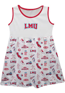 Vive La Fete Loyola Marymount Lions Toddler Girls White Impressions Short Sleeve Dress
