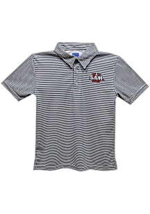 Vive La Fete Samford University Bulldogs Toddler Navy Blue Pencil Stripe Short Sleeve Polo Shirt