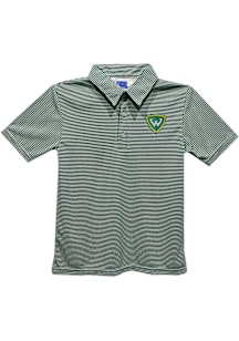 Vive La Fete Wayne State Warriors Toddler Green Pencil Stripe Short Sleeve Polo Shirt