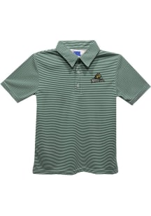 Vive La Fete Wright State Raiders Toddler Green Pencil Stripe Short Sleeve Polo Shirt