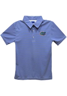 Florida Gators Youth Blue Pencil Stripe Short Sleeve Polo Shirt