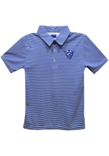 Georgia State Panthers Youth Blue Pencil Stripe Short Sleeve Polo Shirt
