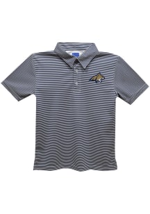 Montana State Bobcats Youth Navy Blue Pencil Stripe Short Sleeve Polo Shirt