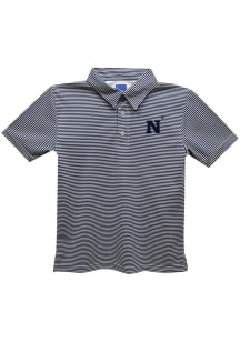 Navy Midshipmen Youth Navy Blue Pencil Stripe Short Sleeve Polo Shirt