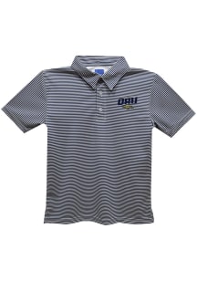 Oral Roberts Golden Eagles Youth Navy Blue Pencil Stripe Short Sleeve Polo Shirt