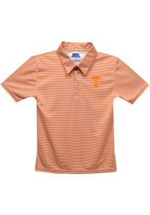 Tennessee Volunteers Youth Orange Pencil Stripe Short Sleeve Polo Shirt