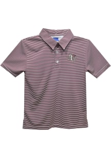 Texas Southern Tigers Youth Purple Pencil Stripe Short Sleeve Polo Shirt