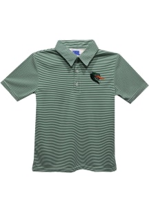 UAB Blazers Youth Green Pencil Stripe Short Sleeve Polo Shirt