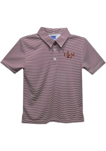 Louisiana-Monroe Warhawks Youth Maroon Pencil Stripe Short Sleeve Polo Shirt