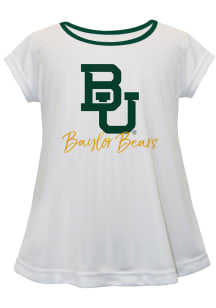 Baylor Bears Infant Girls Script Blouse Short Sleeve T-Shirt White