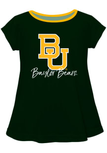 Baylor Bears Infant Girls Script Blouse Short Sleeve T-Shirt Green