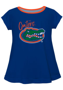 Florida Gators Infant Girls Script Blouse Short Sleeve T-Shirt Blue