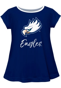 Vive La Fete Florida Gulf Coast Eagles Infant Girls Script Blouse Short Sleeve T-Shirt Blue
