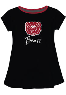 Missouri State Bears Infant Girls Script Blouse Short Sleeve T-Shirt Black