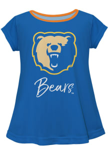 Morgan State Bears Infant Girls Script Blouse Short Sleeve T-Shirt Blue