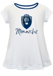 Old Dominion Monarchs Infant Girls Script Blouse Short Sleeve T-Shirt White