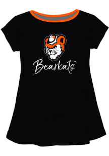 Sam Houston State Bearkats Infant Girls Script Blouse Short Sleeve T-Shirt Black