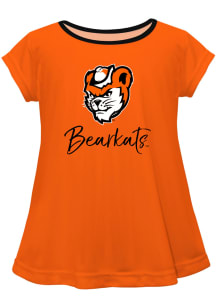 Sam Houston State Bearkats Infant Girls Script Blouse Short Sleeve T-Shirt Orange