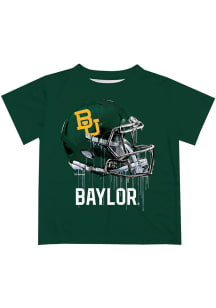 Baylor Bears Youth Green Helmet Short Sleeve T-Shirt