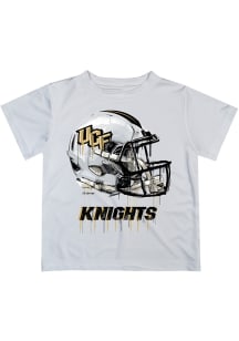 UCF Knights Youth White Helmet Short Sleeve T-Shirt