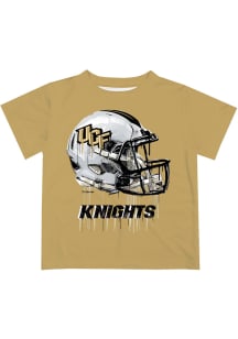 UCF Knights Youth Gold Helmet Short Sleeve T-Shirt
