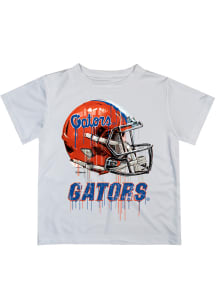 Florida Gators Youth White Helmet Short Sleeve T-Shirt