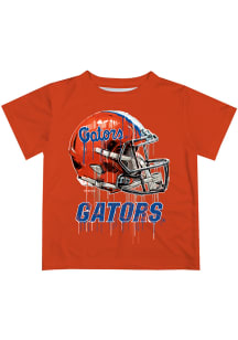 Florida Gators Youth Orange Helmet Short Sleeve T-Shirt