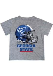 Georgia State Panthers Youth Grey Helmet Short Sleeve T-Shirt