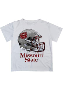 Missouri State Bears Youth White Helmet Short Sleeve T-Shirt