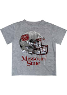 Missouri State Bears Youth Grey Helmet Short Sleeve T-Shirt
